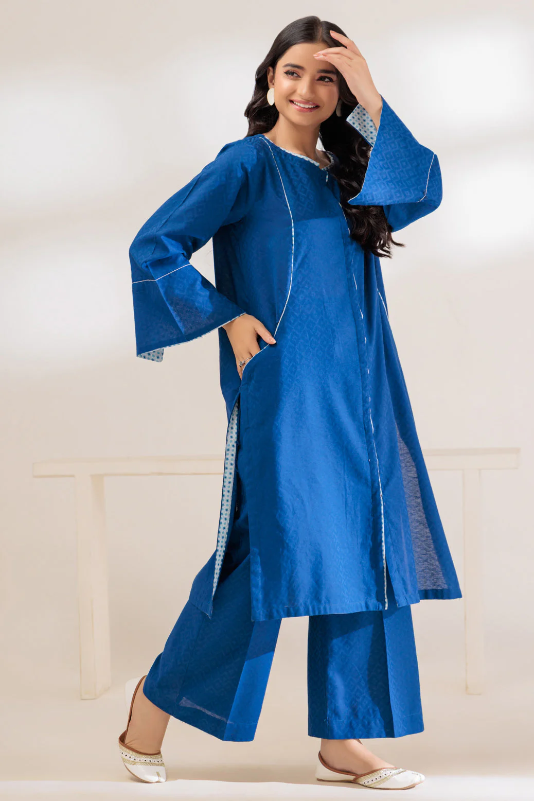BLUE-JACQUARD-2 PIECE (SRLS232P02) - Image 3