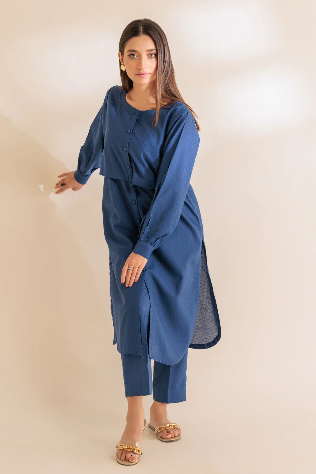 BLUE-JACQUARD-2 PIECE (SS2242P10) - Image 4