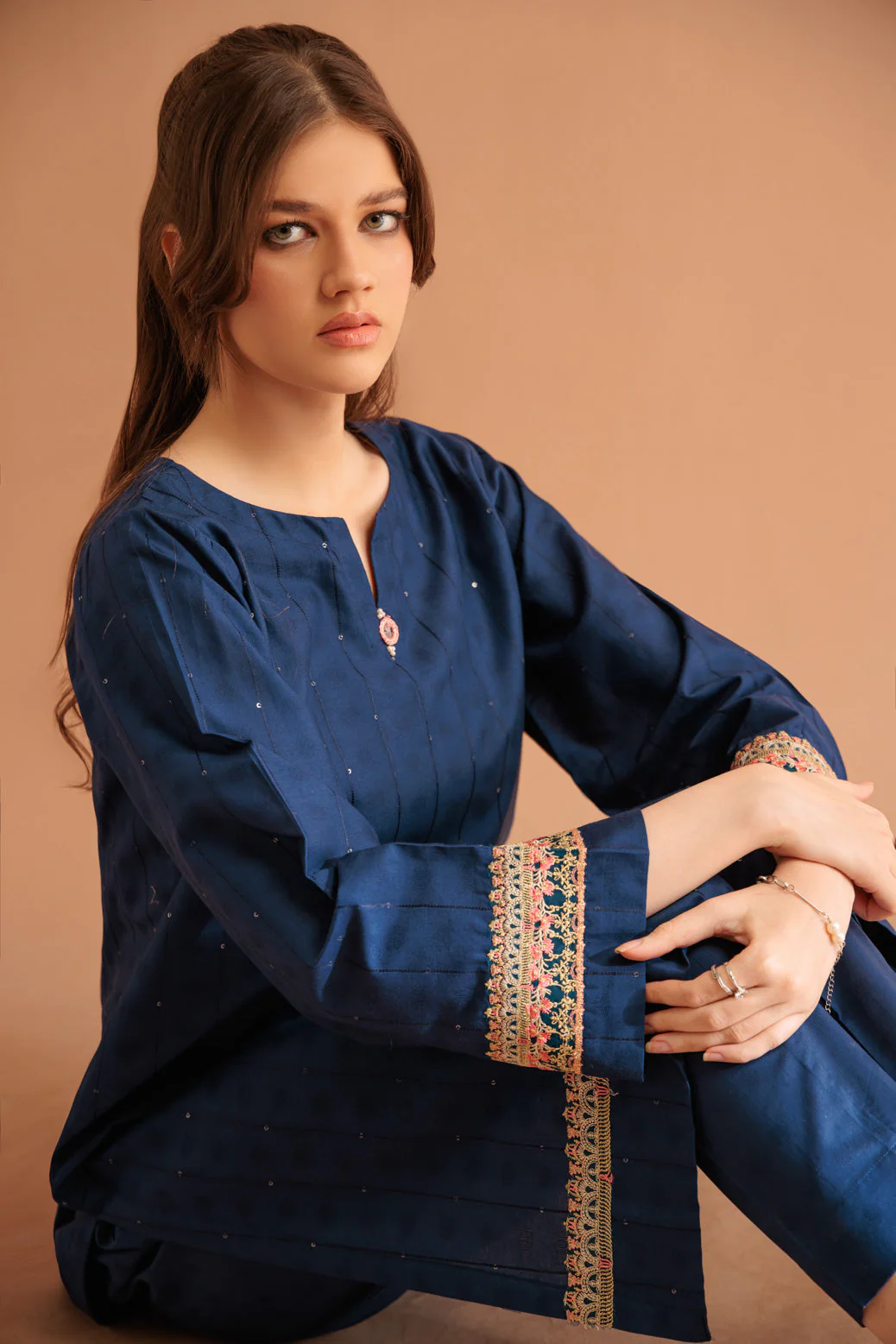BLUE-JACQUARD-2 PIECE (SS6242P22) - Image 2