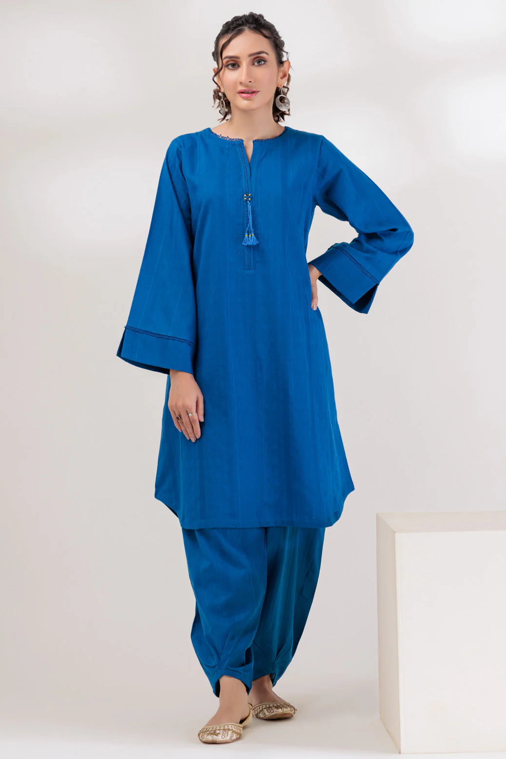 BLUE-JACQUARD-2 PIECE (WS6232P39) - Image 3