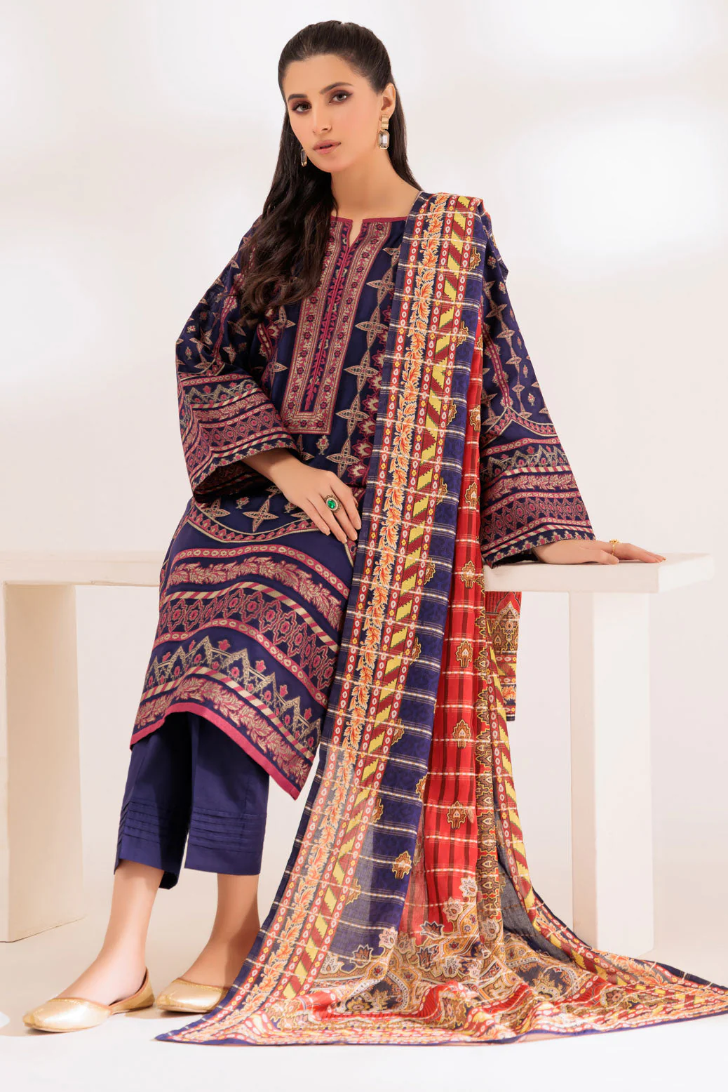 BLUE-JACQUARD-3 PIECE (BSAS233P09) - Image 3
