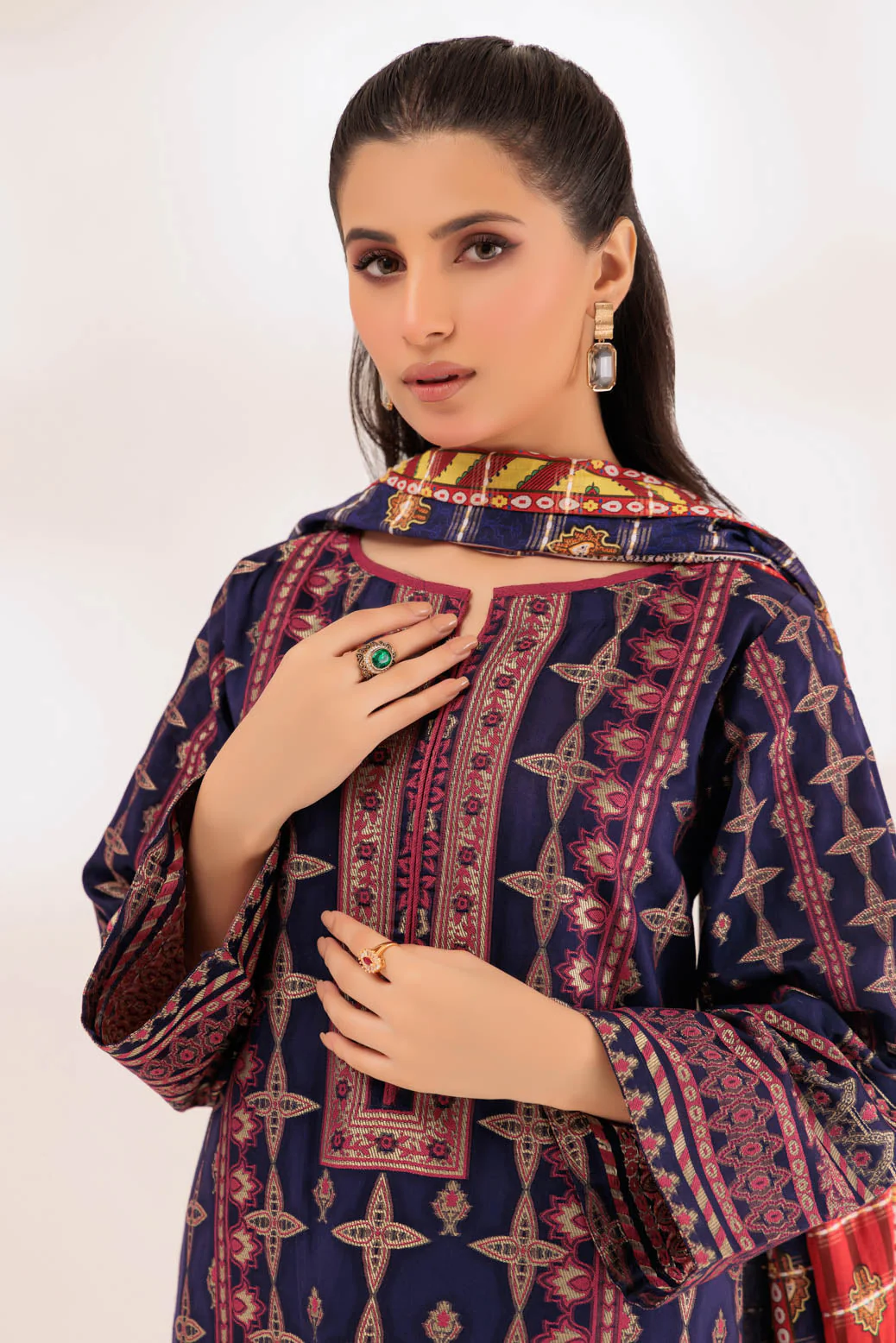 BLUE-JACQUARD-3 PIECE (BSAS233P09) - Image 4