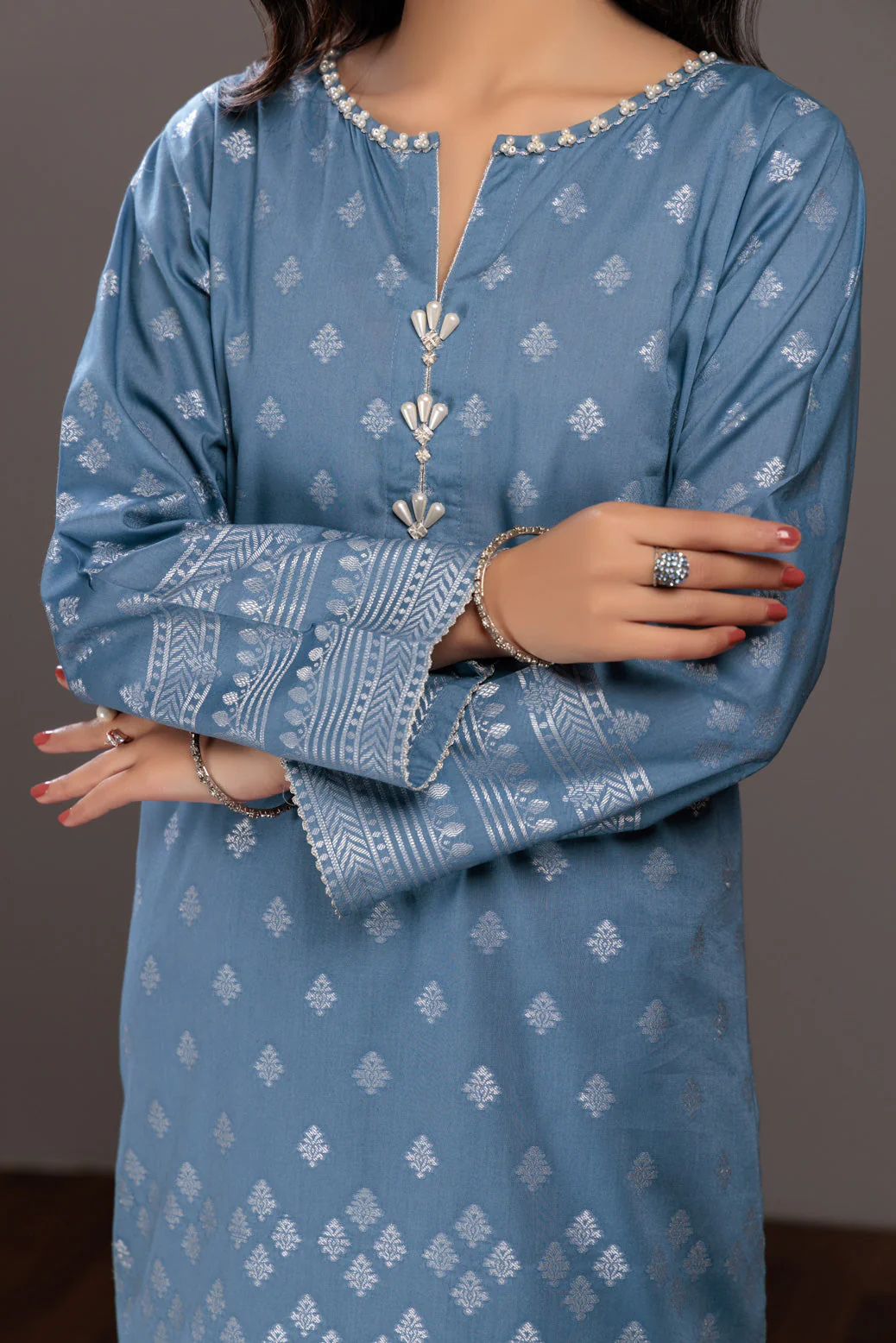 BLUE-JACQUARD-3 PIECE (JAS233P15) - Image 3