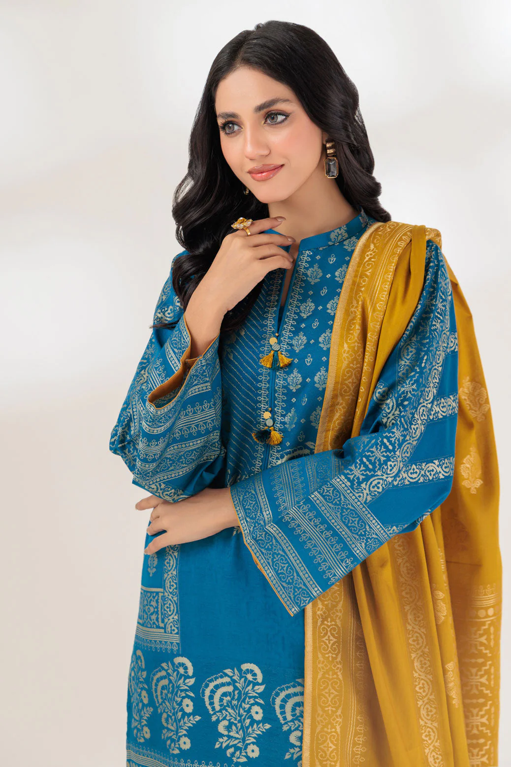 BLUE-JACQUARD-3 PIECE (PWJ1233P03) - Image 2