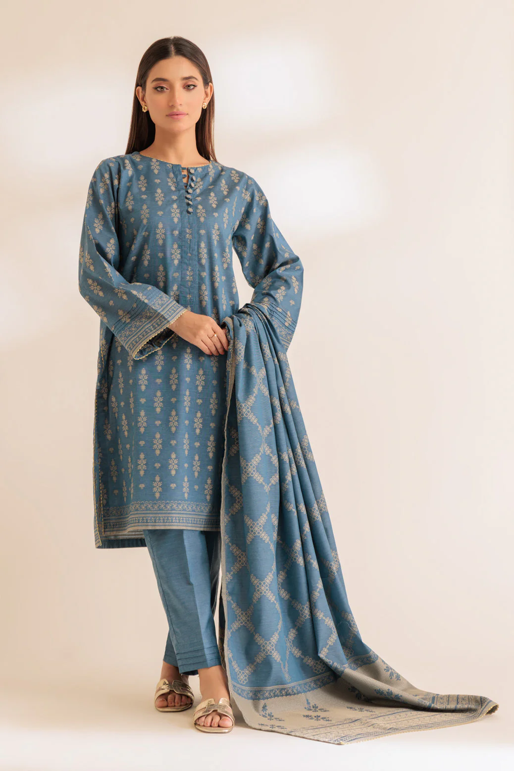 BLUE-JACQUARD-3 PIECE (SJ2243P02) - Image 3