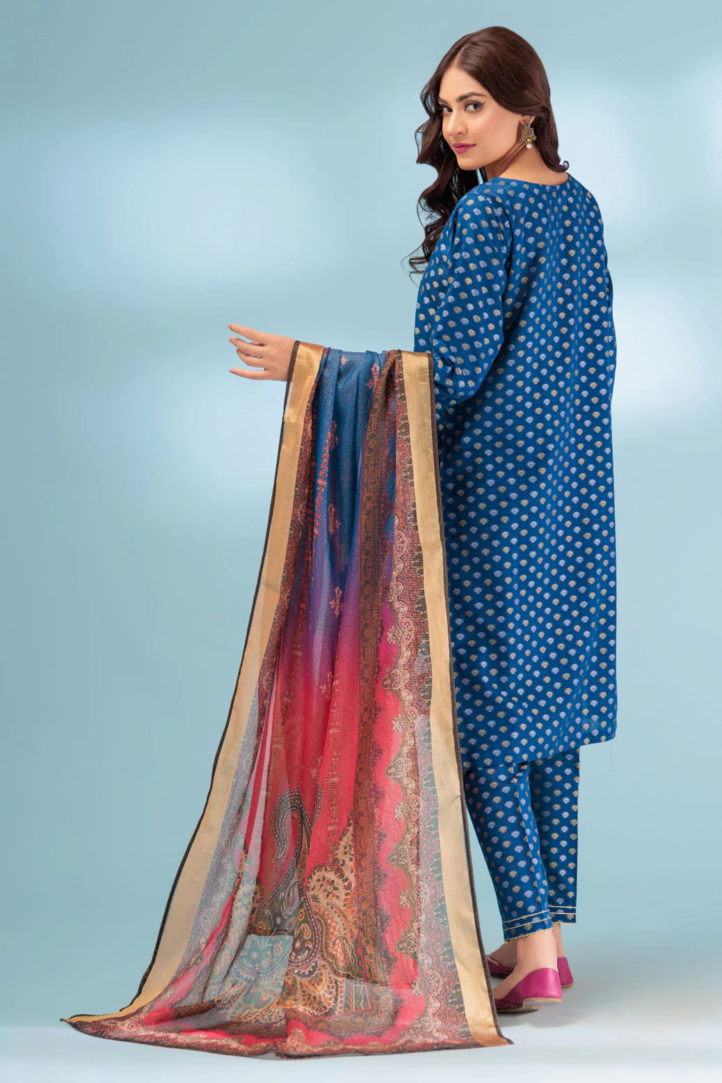 BLUE-JACQUARD-3 PIECE (SSS233P112) - Image 4