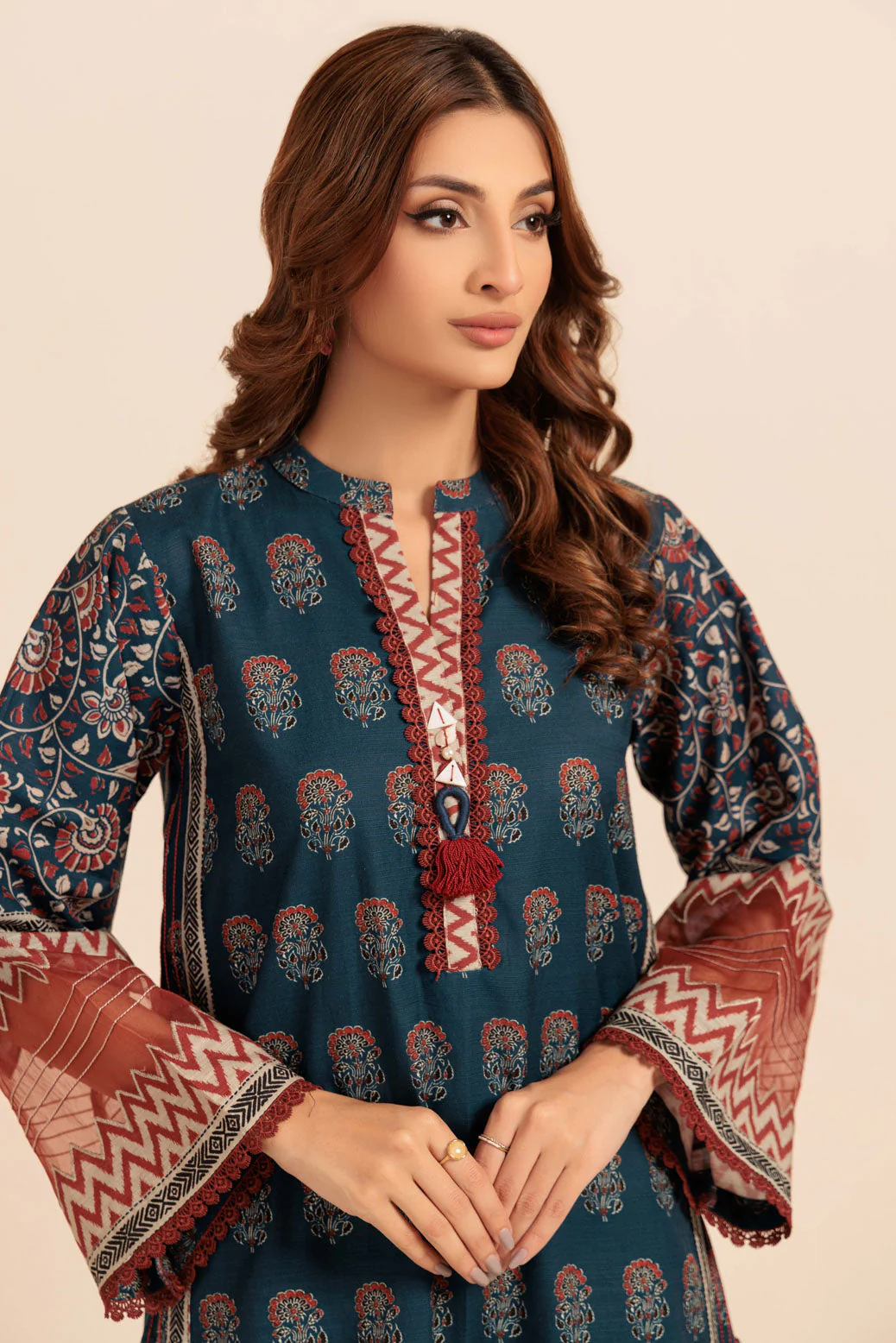 BLUE-KHADDAR-2 PIECE (WS6242P04) - Image 4