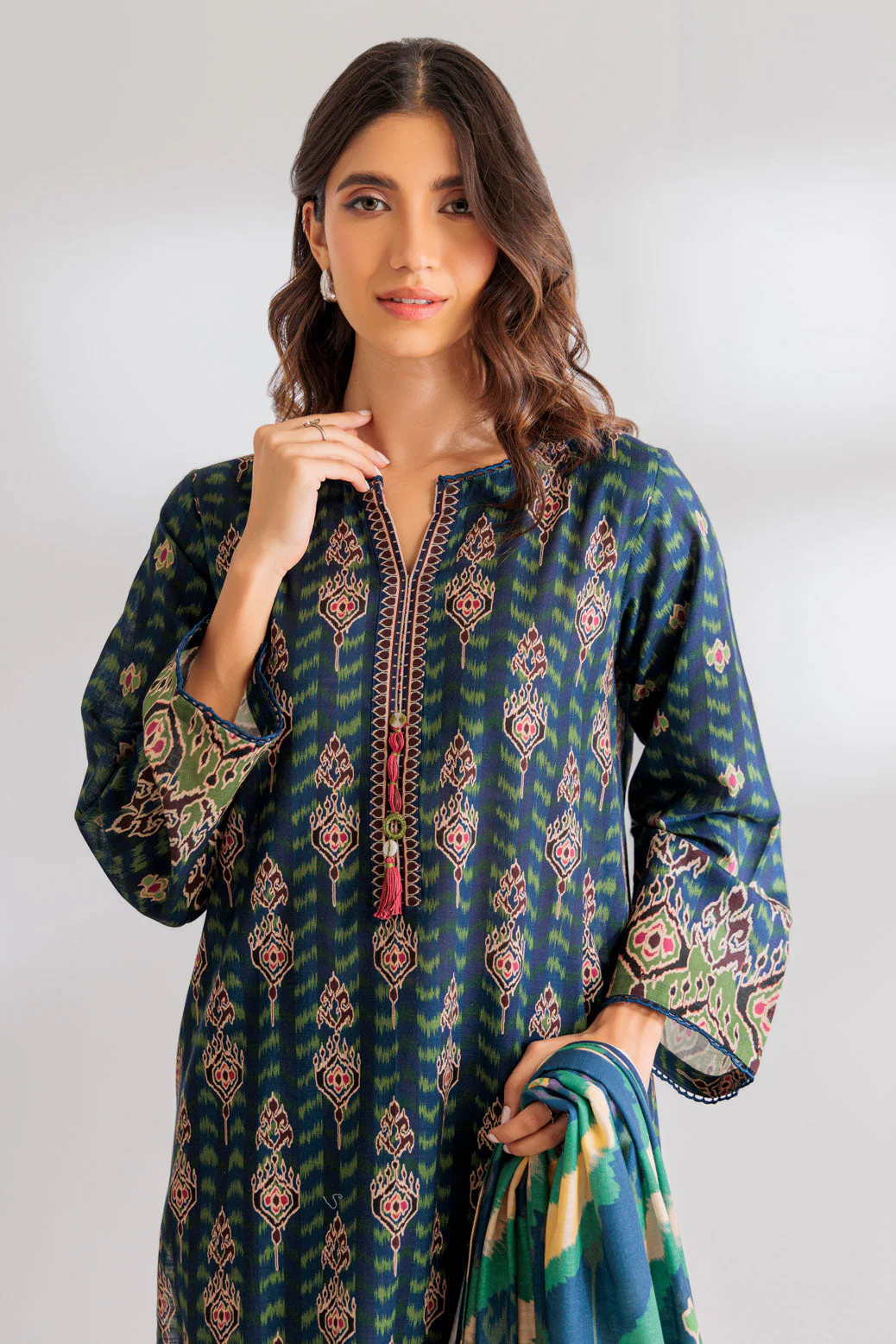 BLUE-KHADDAR-3 PIECE (WS6243P11) - Image 4