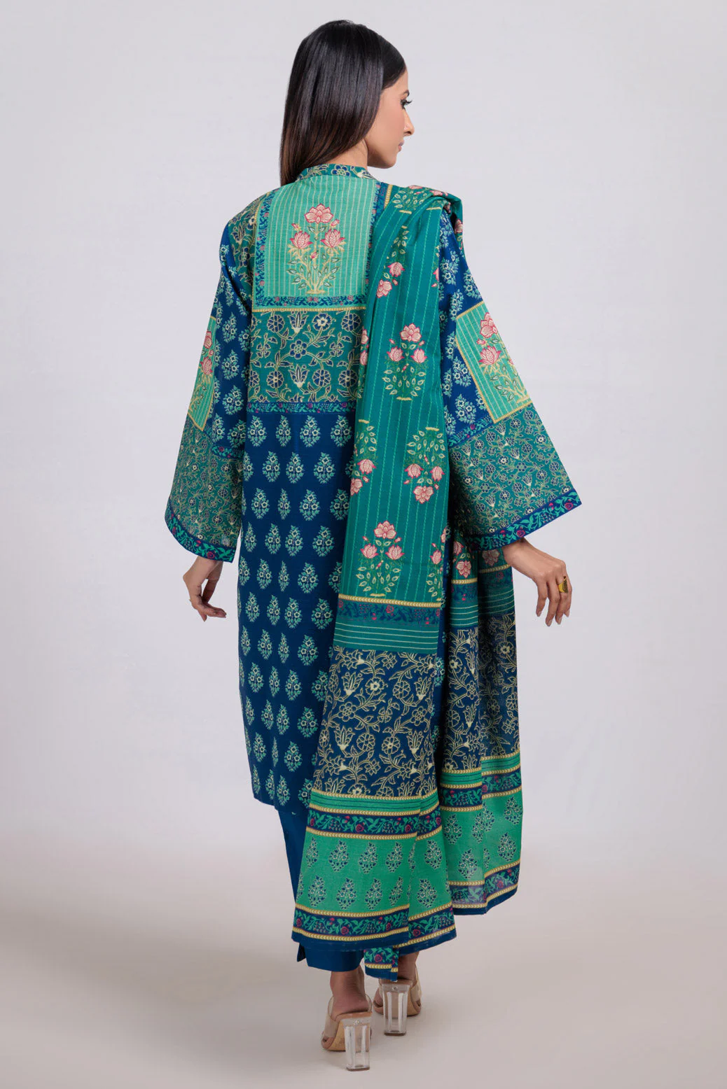 BLUE-KHADDAR-3 PIECE (WS6243P47) - Image 4