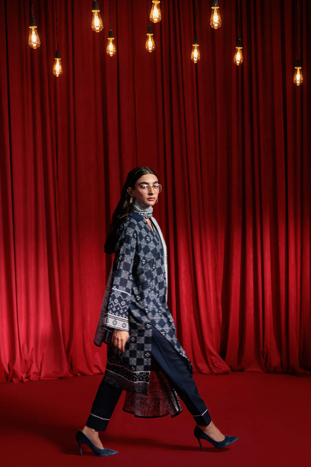 BLUE-KHADDAR-3 PIECE (WS7243P07) - Image 3