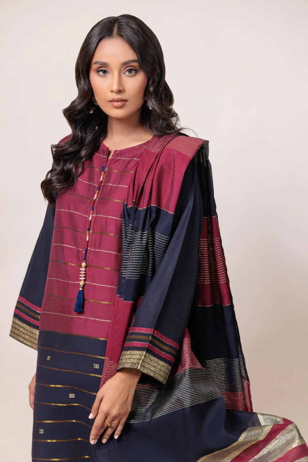 BLUE-YARN DYED-3 PIECE (WS5243P13) - Image 3