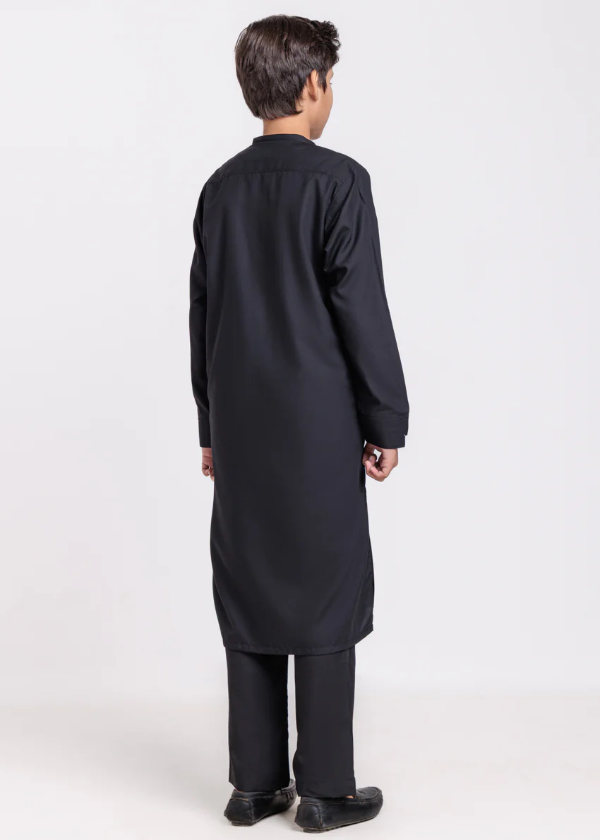 Black-Blended-Kurta Trouser - (BPS25KP2091) - Image 2