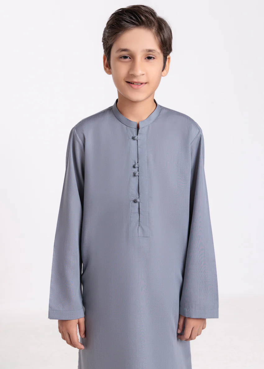 D-Grey-Blended-Kurta - (BPS25KU1022) - Image 4