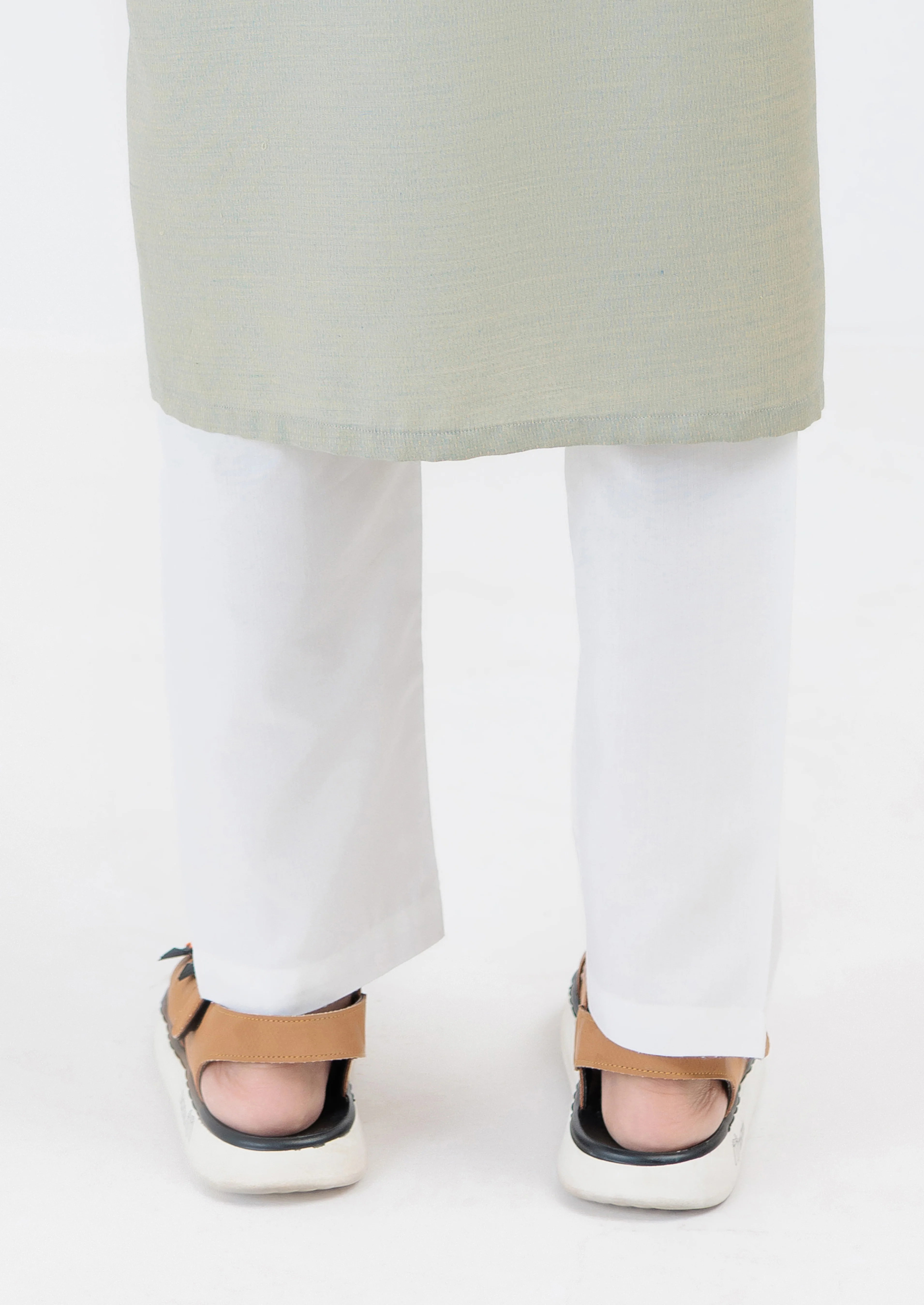 White Cotton Trouser (BPS25PJW1004) - Image 2