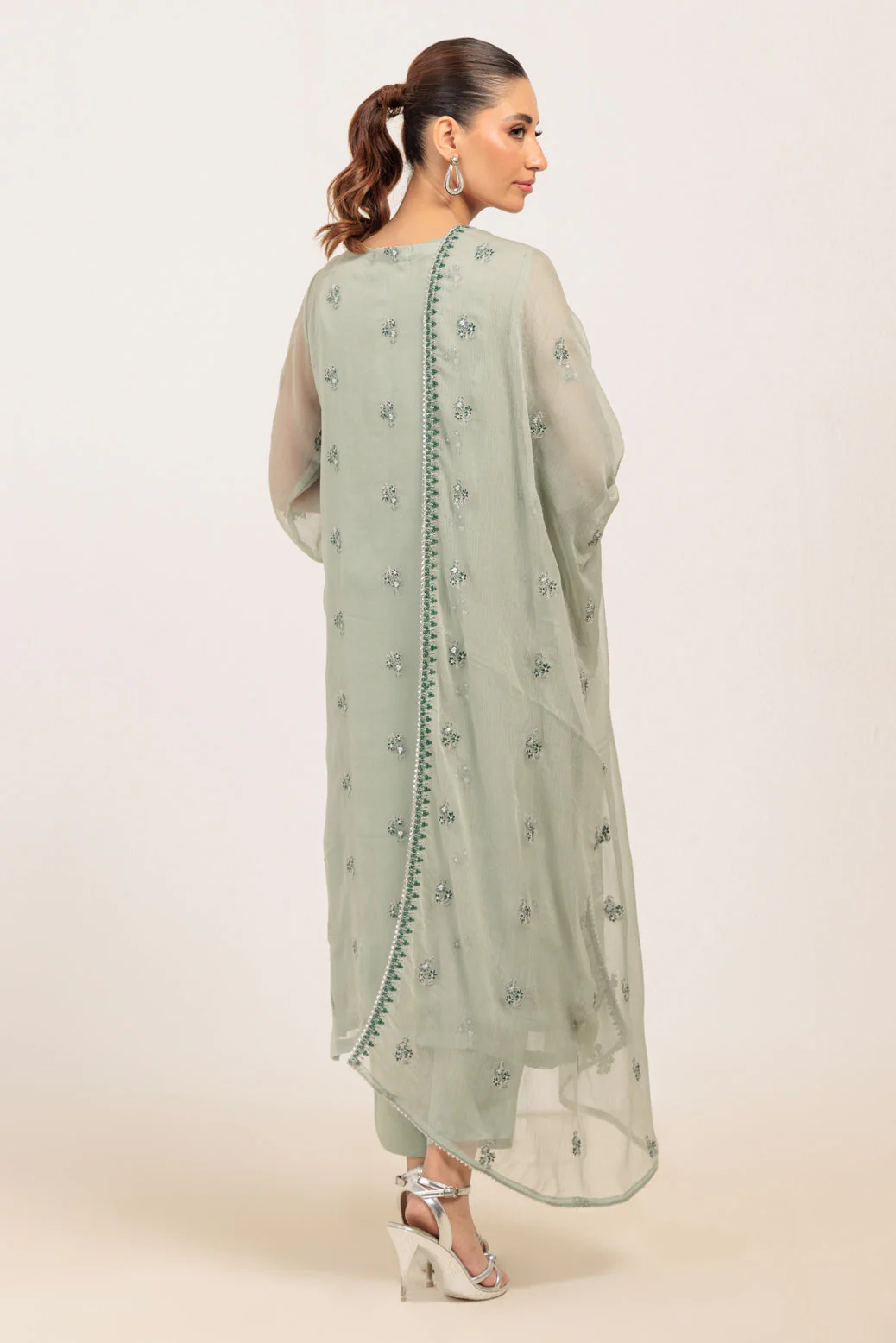 L-GREEN-CHIFFON-3 PIECE (BPS5243P30) - Image 5