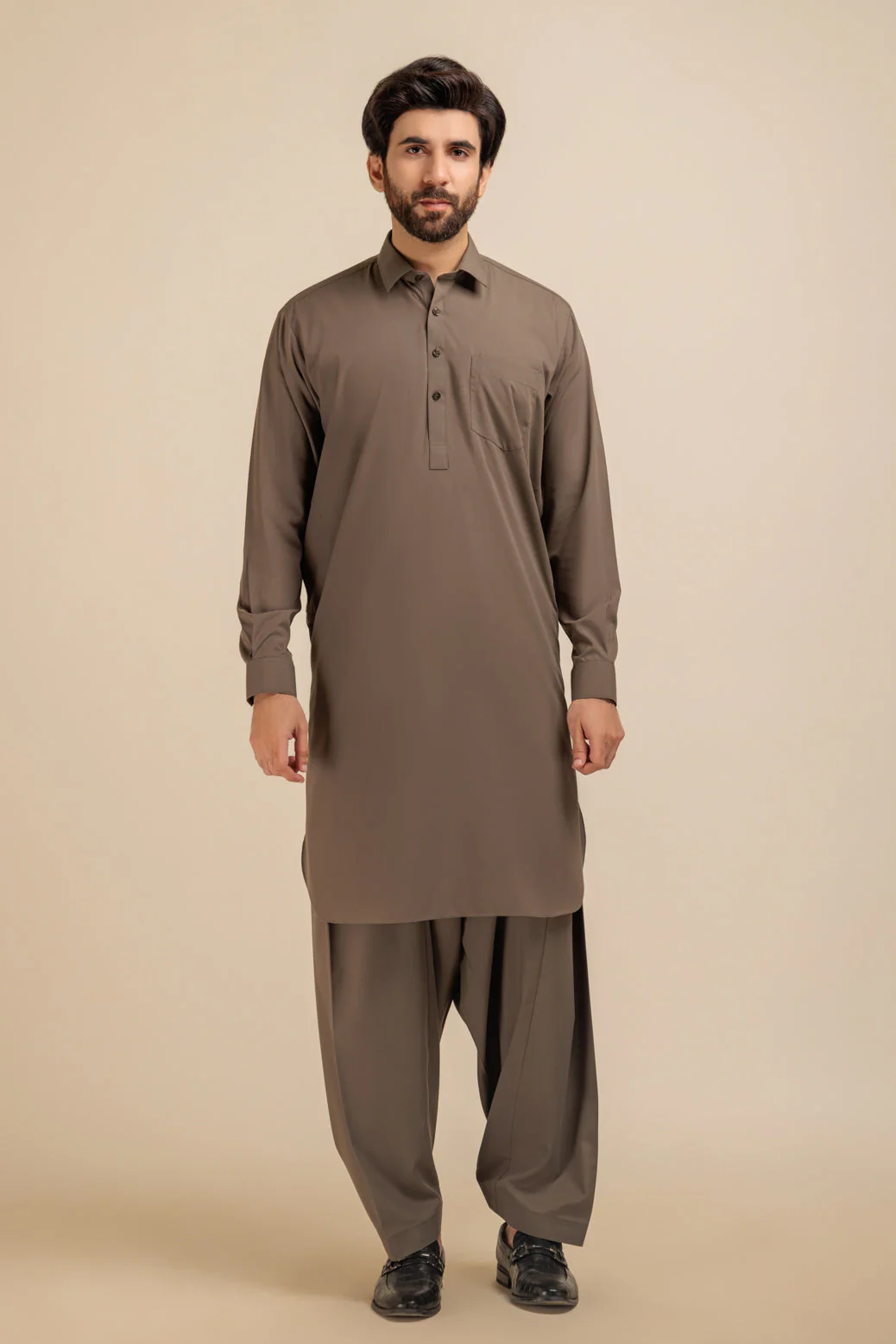 BRINJAL-BLENDED-SHALWAR SUIT - (GSSS23-023) - Image 4