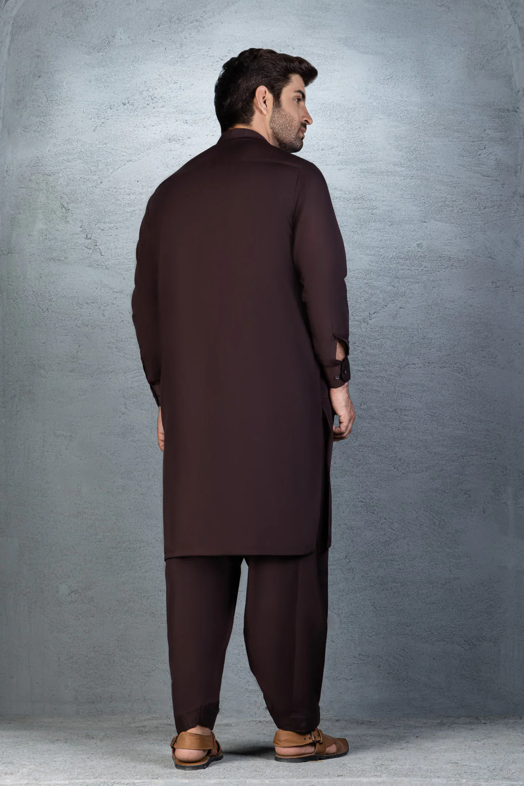 BROWN-BLENDED-SHALWAR SUIT (GSBB22-006) - Image 4
