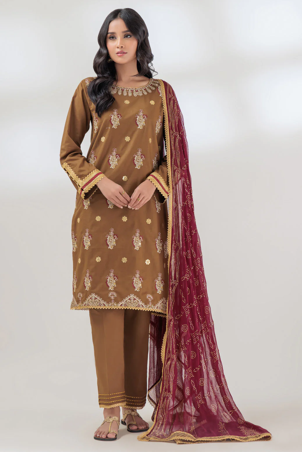 BROWN-CAMBRIC-3 PIECE (BSHS233P28) - Image 2