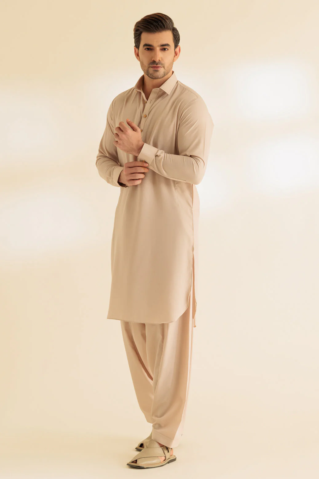 BROWN-COTTON-SHALWAR SUIT - (GSSR24-005) - Image 3