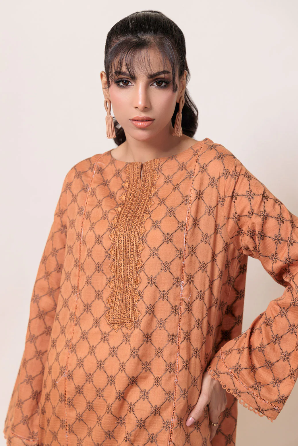 BROWN-JACQUARD-1 PIECE (PWS5241P08) - Image 3