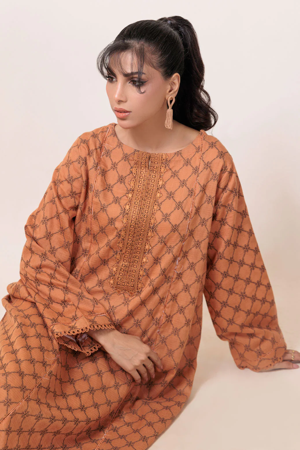 BROWN-JACQUARD-1 PIECE (PWS5241P08) - Image 4
