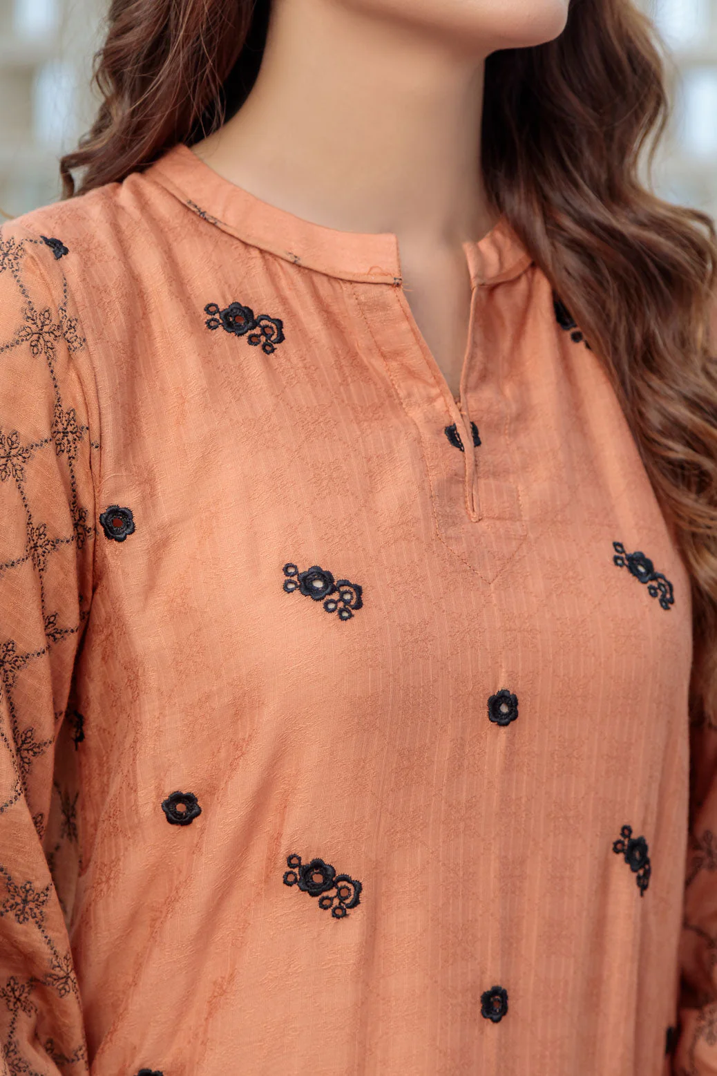 BROWN-JACQUARD-2 PIECE (SS1242P11) - Image 2