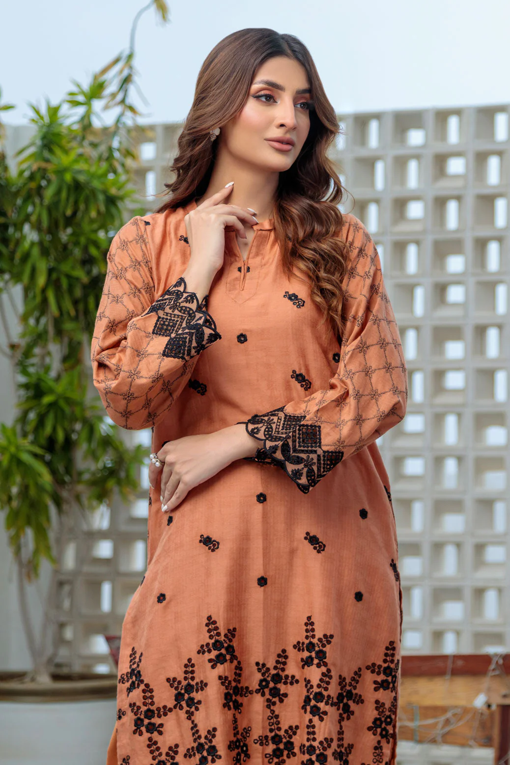 BROWN-JACQUARD-2 PIECE (SS1242P11) - Image 4