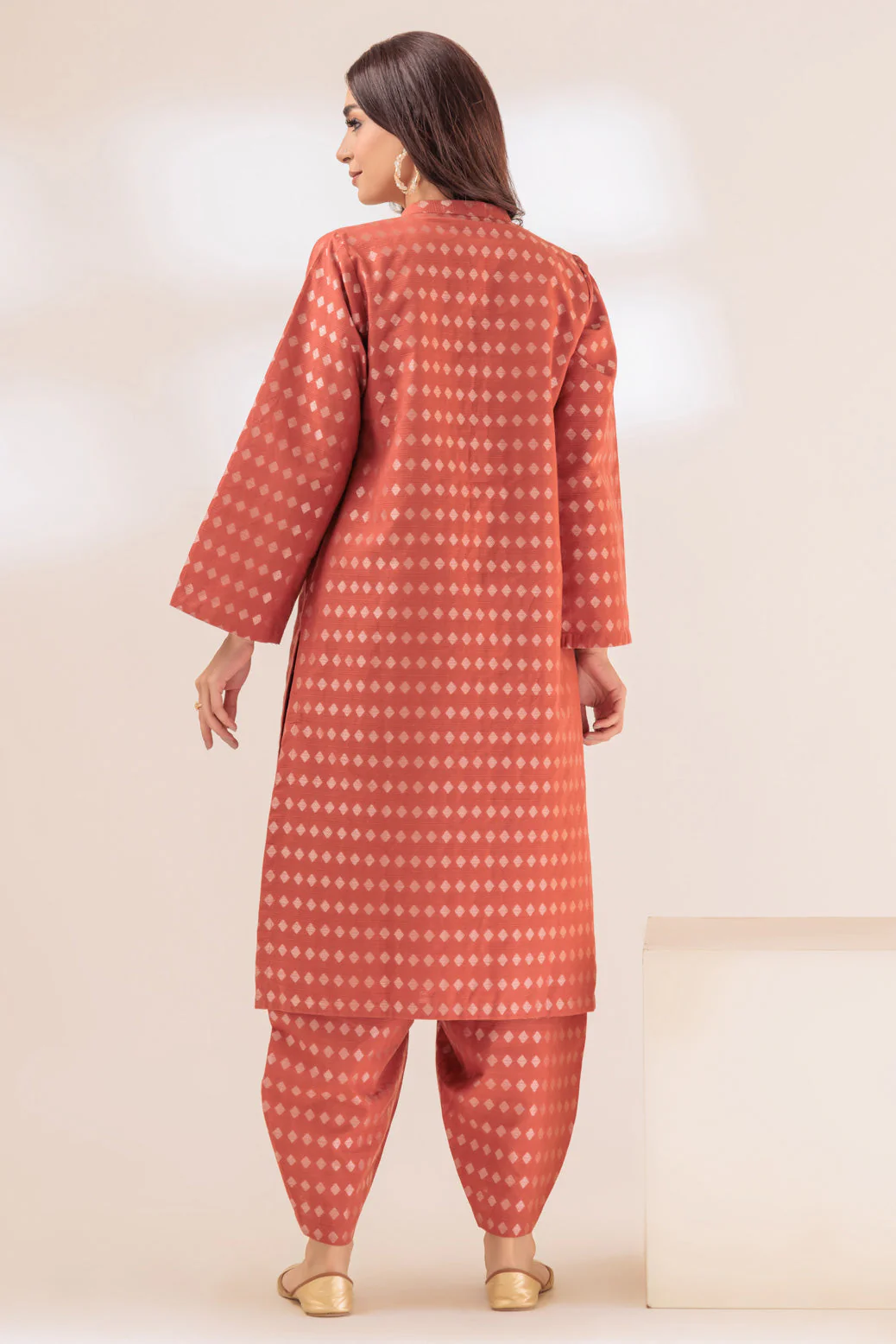 BROWN-JACQUARD-2 PIECE (WS6232P19) - Image 2
