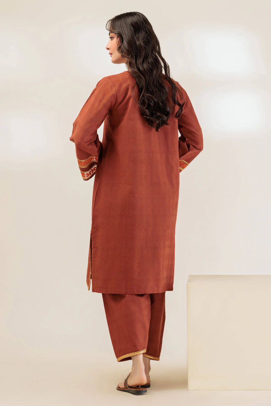 BROWN-JACQUARD-2 PIECE (WS6232P29) - Image 2