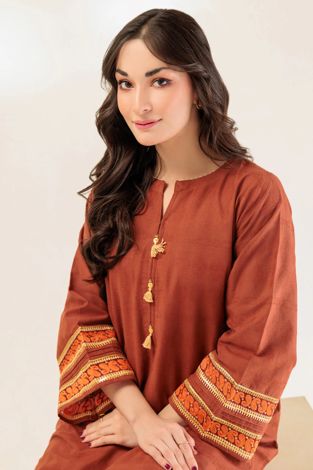 BROWN-JACQUARD-2 PIECE (WS6232P29) - Image 4