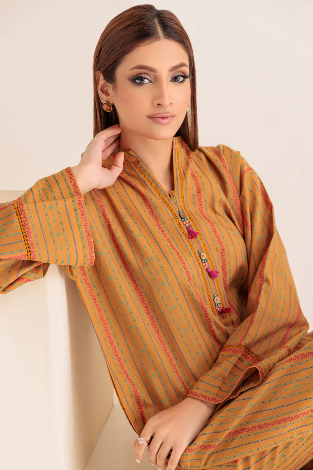 BROWN-JACQUARD-2 PIECE (WS6232P63) - Image 2