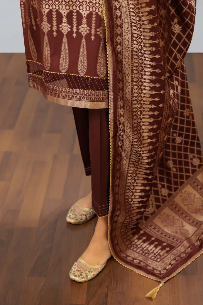 BROWN-JACQUARD-3 PIECE (JSS233P02) - Image 3