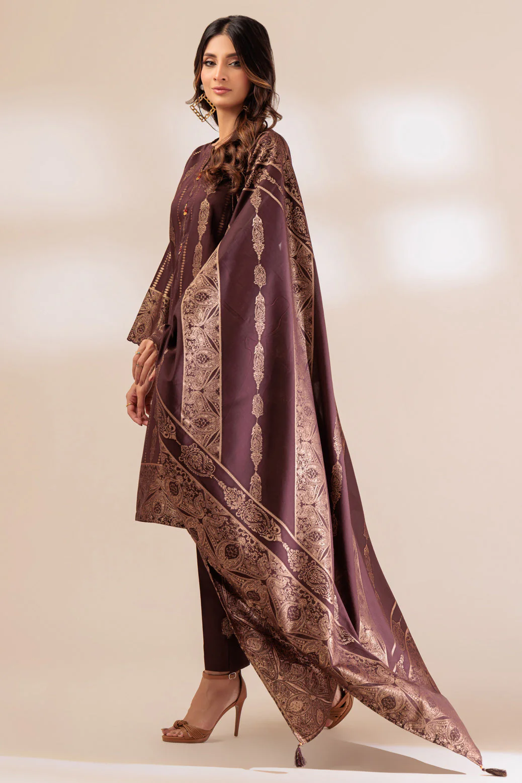 BROWN-JACQUARD-3 PIECE (WJ1233P01) - Image 3