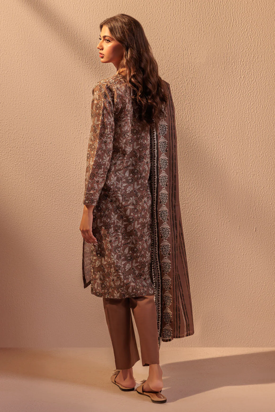 BROWN-KHADDAR-3 PIECE (WS2243P03) - Image 4