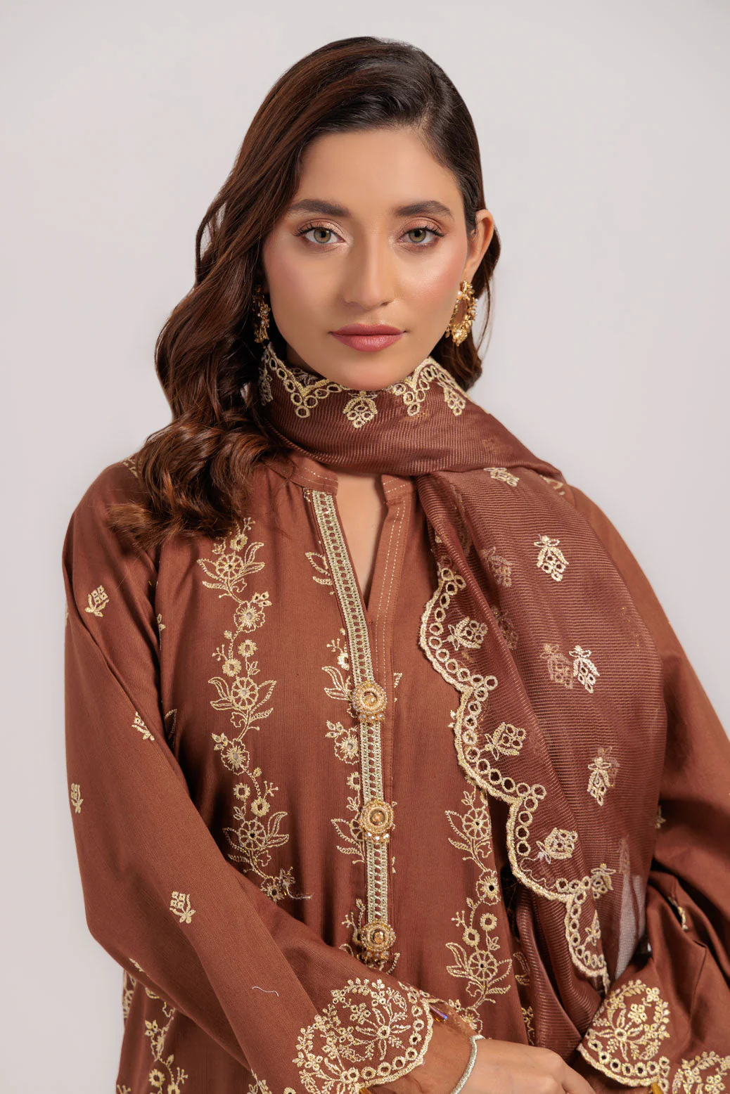 BROWN-KHADDAR-3 PIECE (WS6243P17) - Image 5