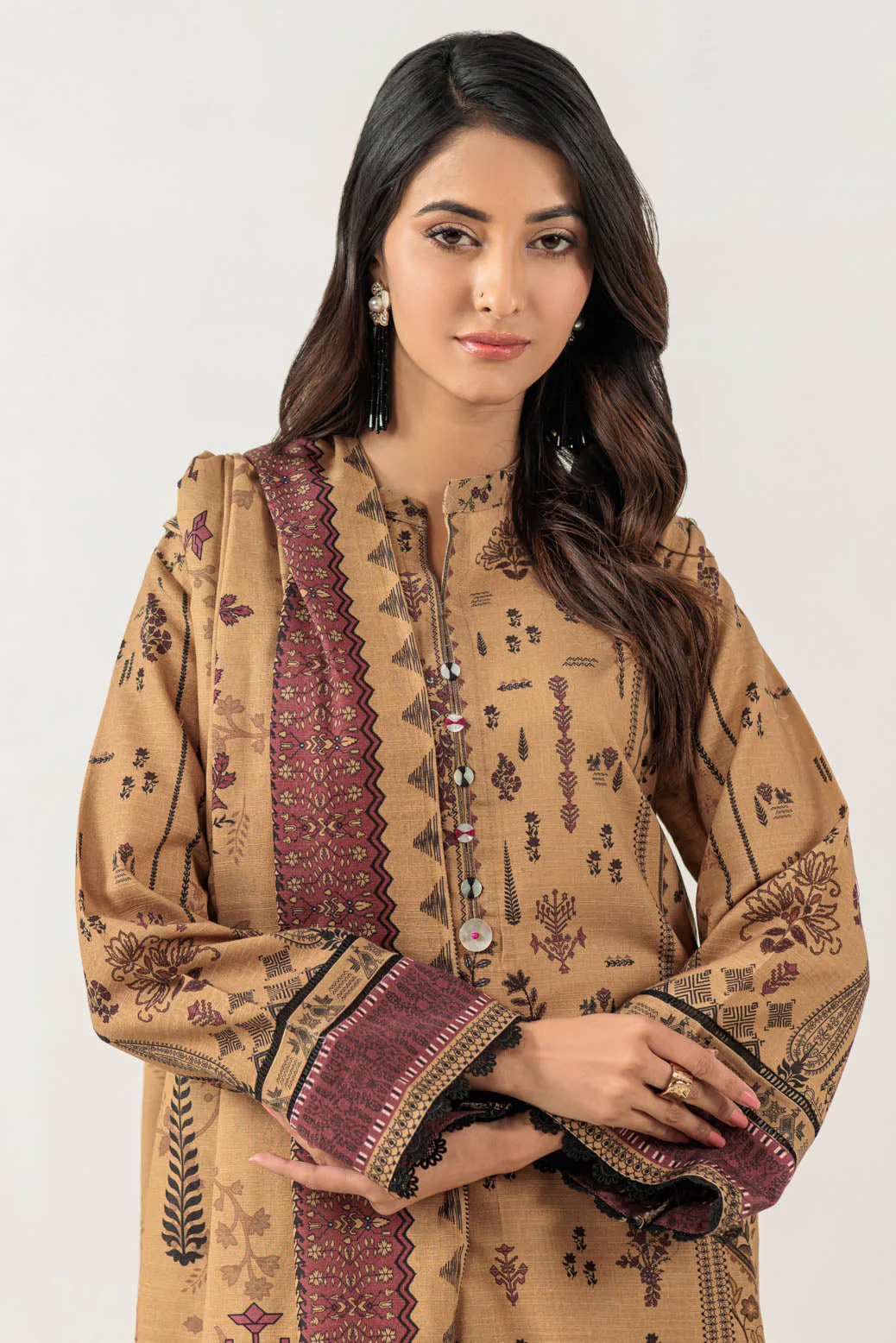 BROWN-KHADDAR-3 PIECE (WS6243P94) - Image 4