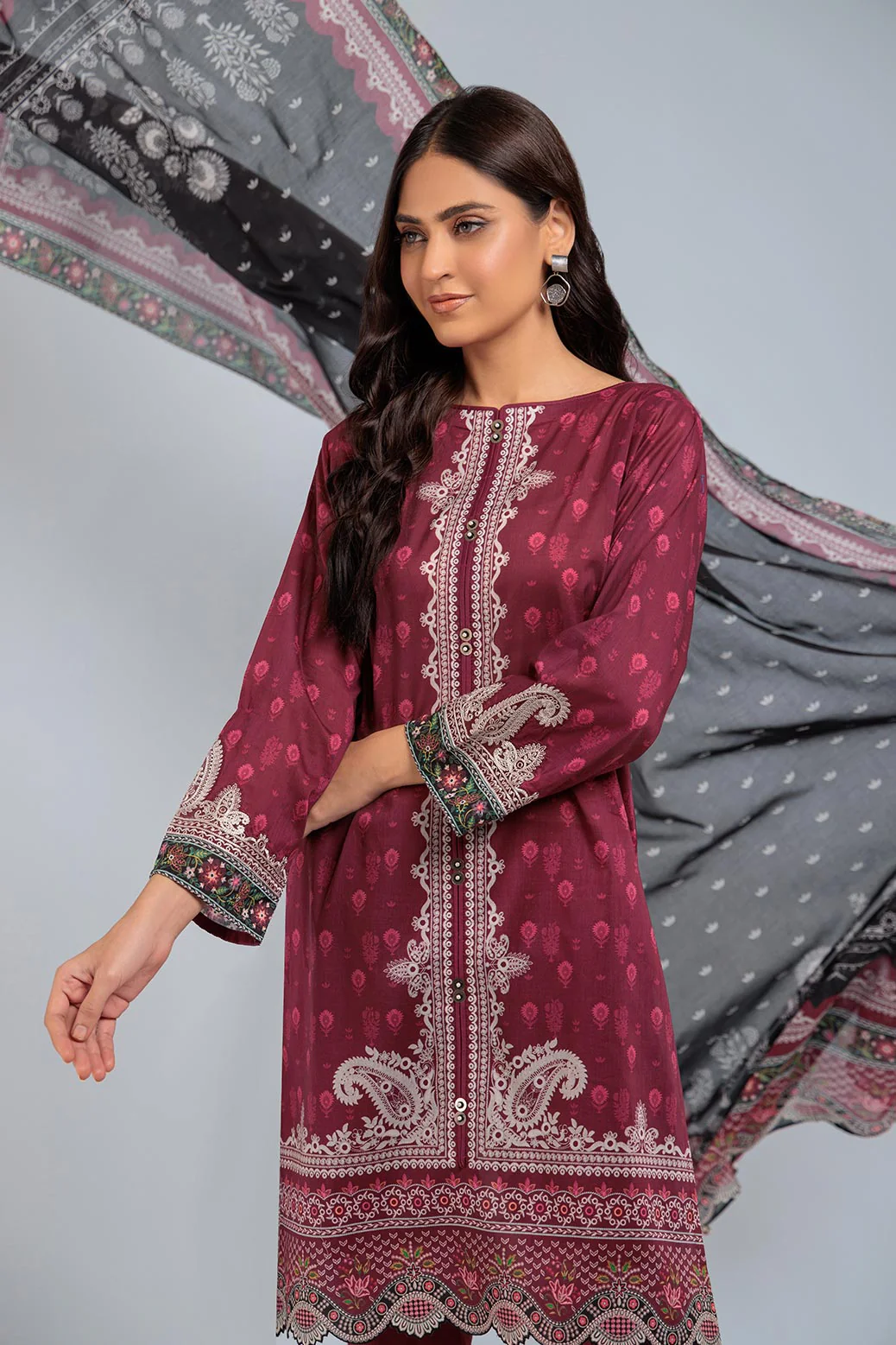 BROWN-LAWN-3 PIECE (SRS233P54) - Image 2
