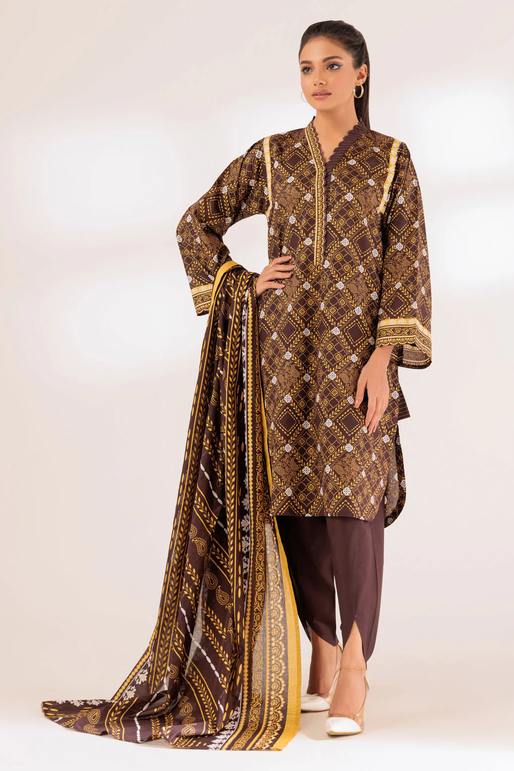 BROWN-LAWN-3 PIECE (SSS233P121) - Image 3