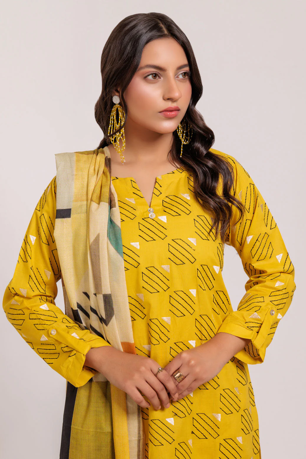 YELLOW-CAMBRIC-3 PIECE (BS1243P07) - Image 2