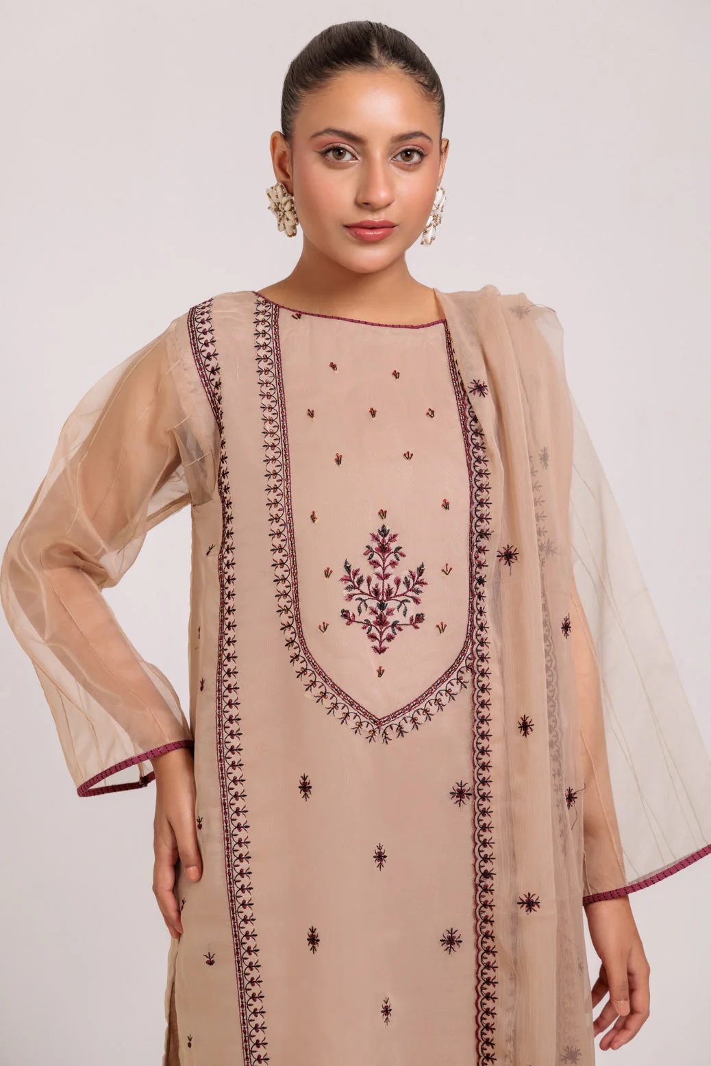 BEIGE-ORGANZA-3 PIECE (BS5243P27) - Image 2