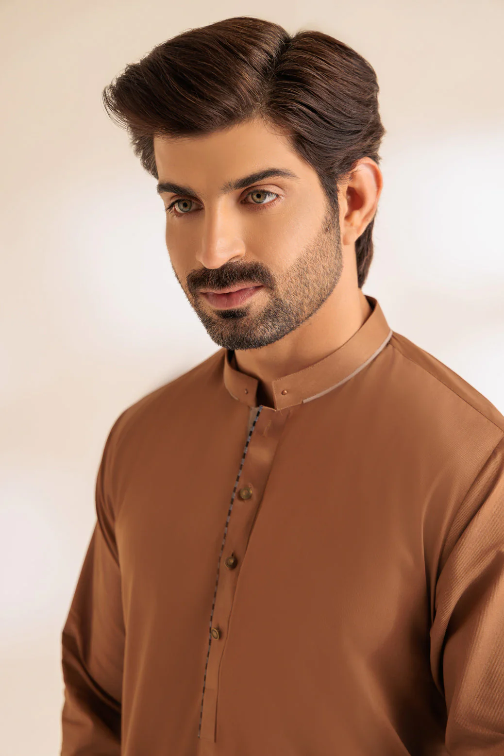 BUFF-COTTON-KURTA SHALWAR - (KSRS24-015) - Image 2