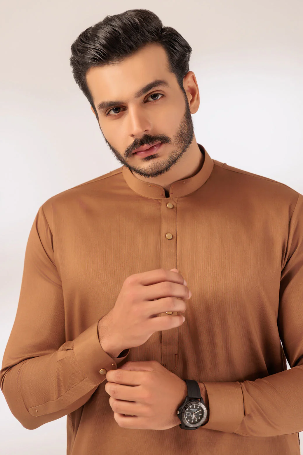 BUFF-COTTON DOBBY-SHALWAR SUIT - (GSBS24-016) - Image 5
