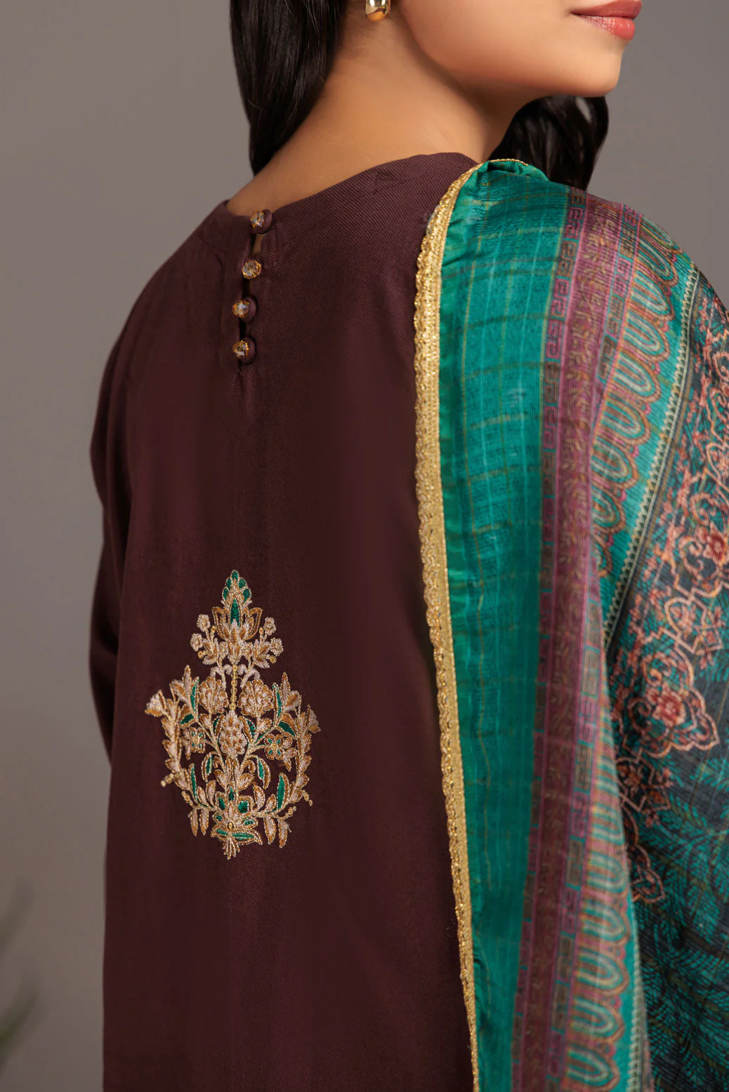 BURGUNDY-CORDUROY-3 PIECE (HR3W223P02) - Image 4