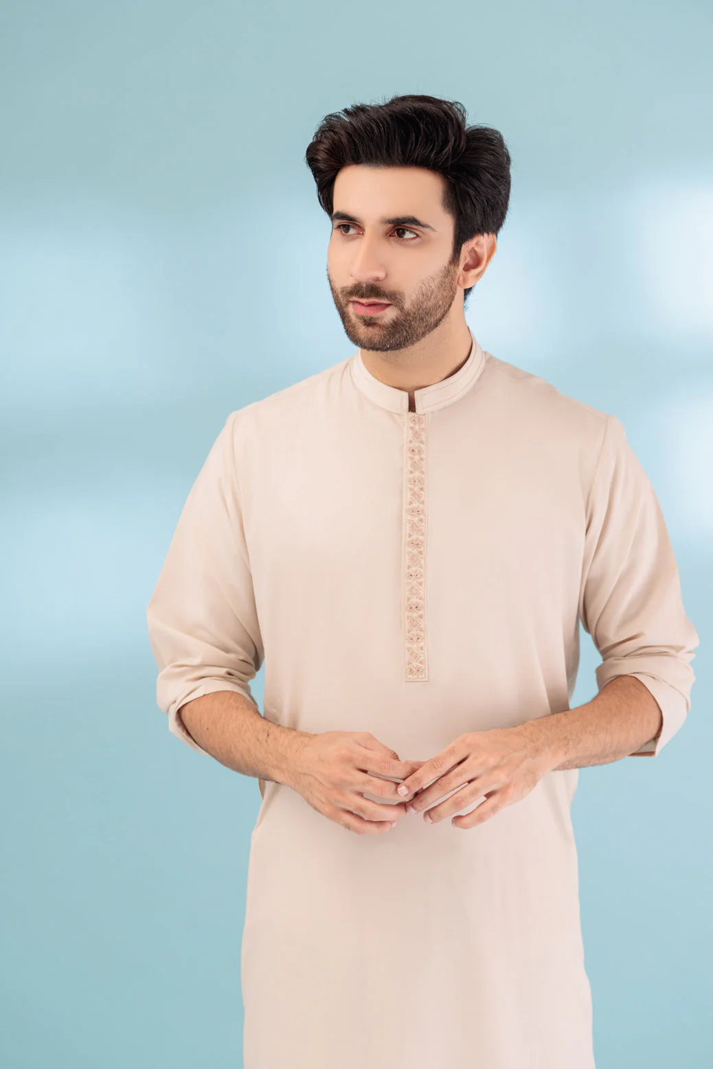 C-BUFF-BLENDED-KURTA SHALWAR - (KSRB23-031) - Image 3