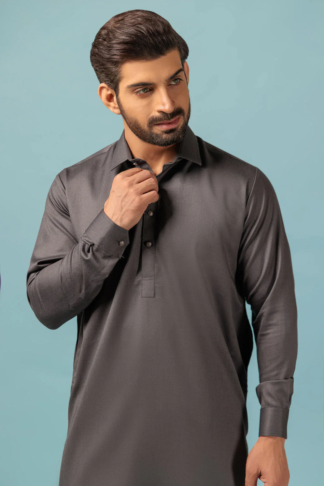 C-GREY-BLENDED-SHALWAR SUIT - (GSSW23-028) - Image 3