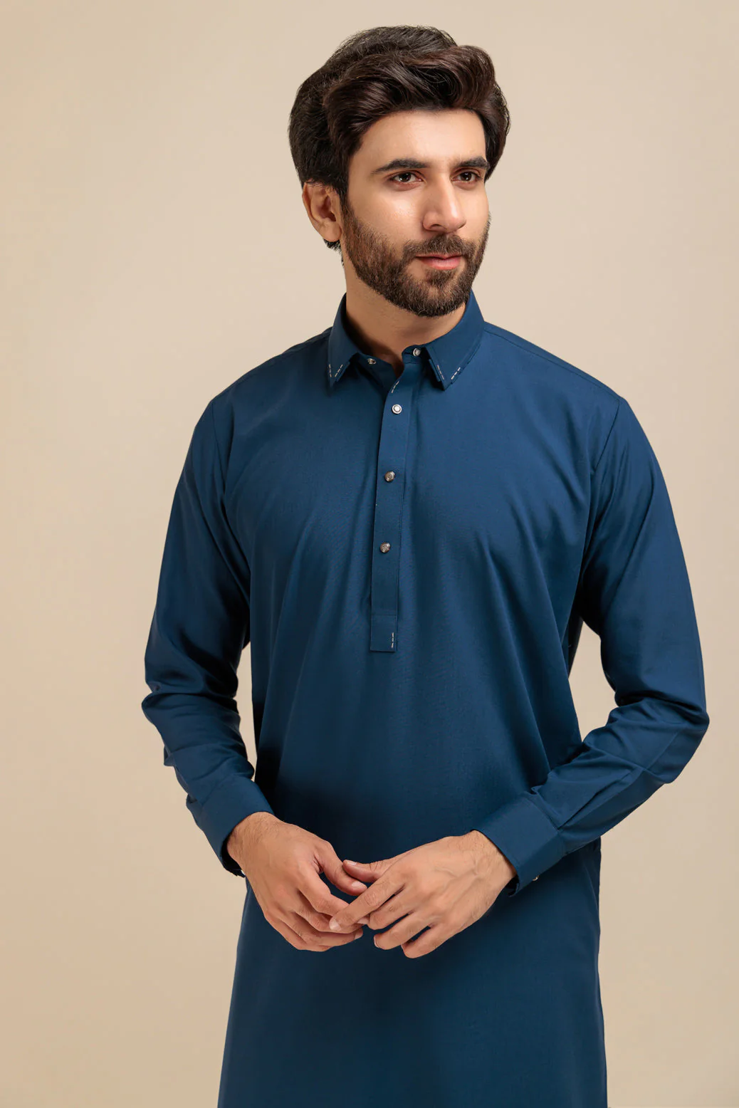 C-NAVY-BLENDED-SHALWAR SUIT - (GSSB23-017) - Image 2