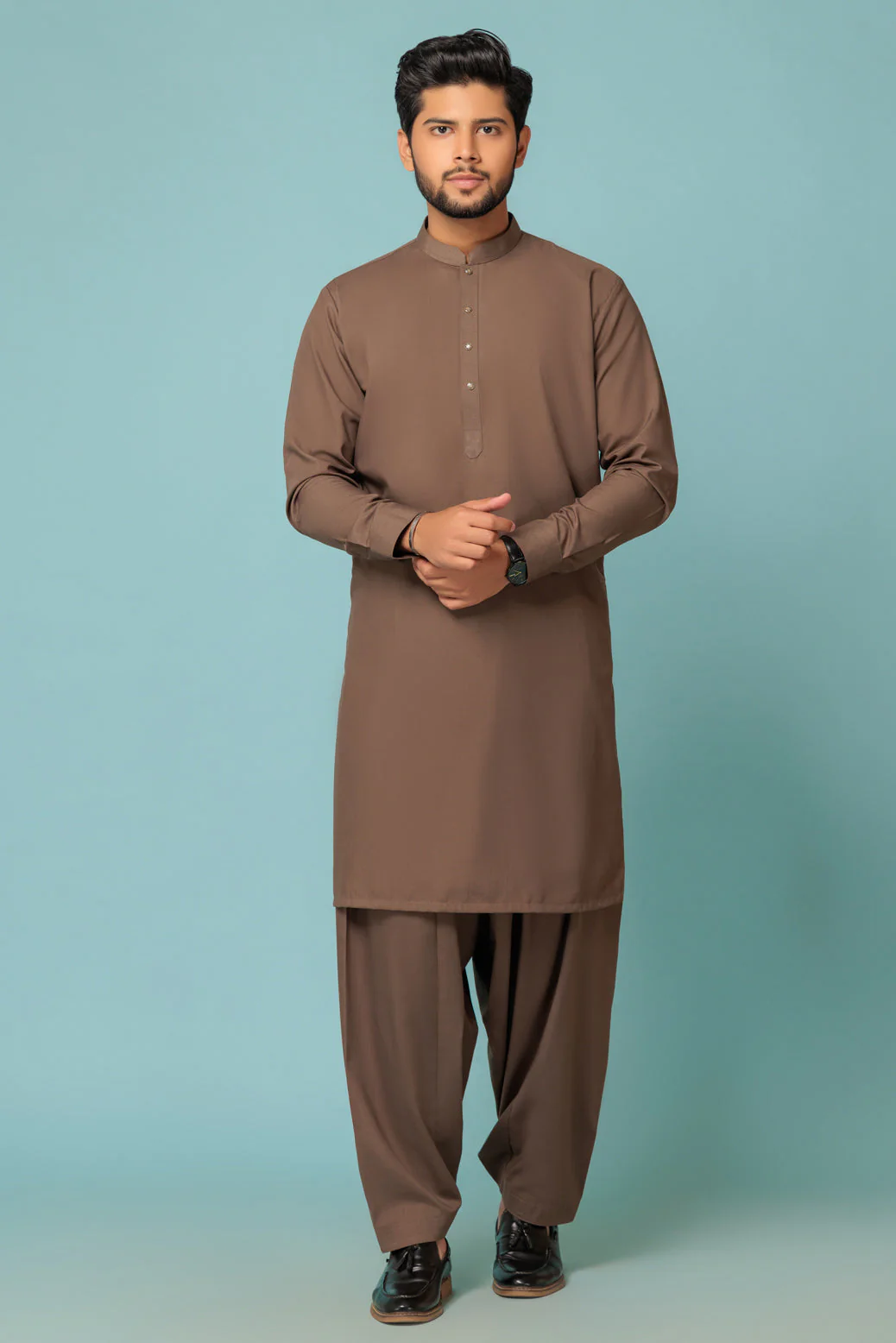 C-TAUPE-BLENDED-SHALWAR SUIT - (GSBB23-014) - Image 4