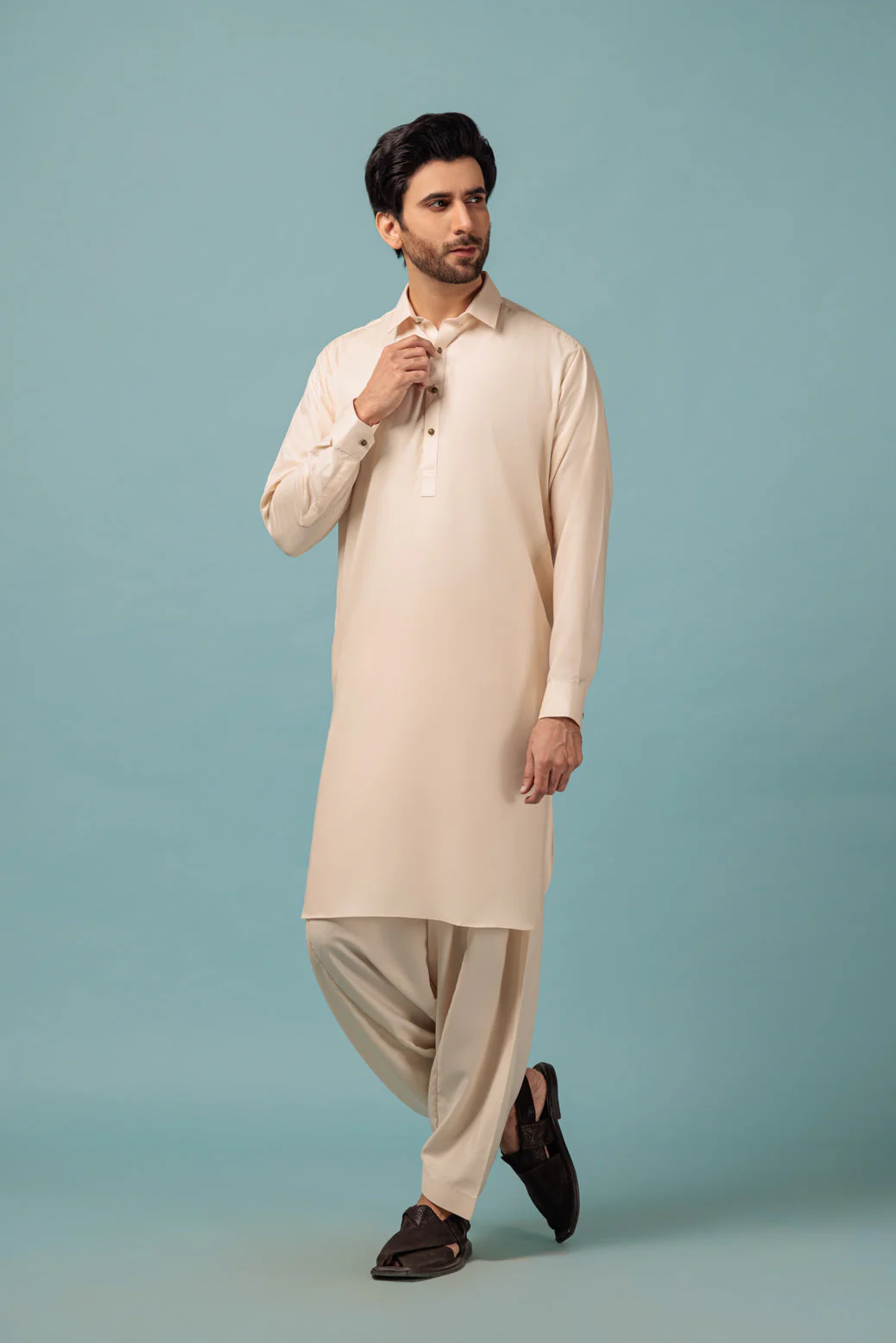 C-WHITE-BLENDED-SHALWAR SUIT - (GSSW23-036) - Image 3