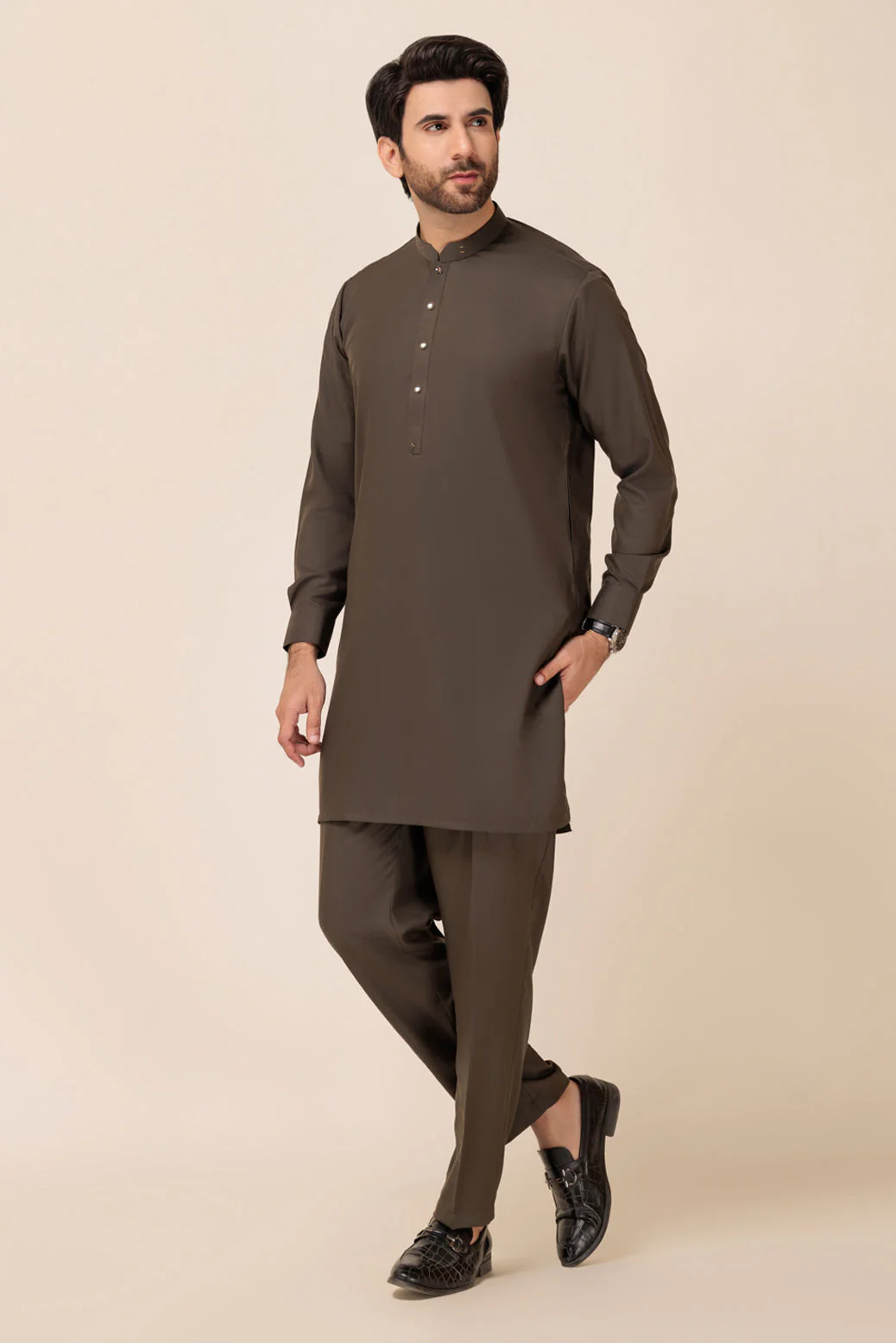 CAMFLAGE-BLENDED-KURTA SHALWAR - (KSW23-010) - Image 3