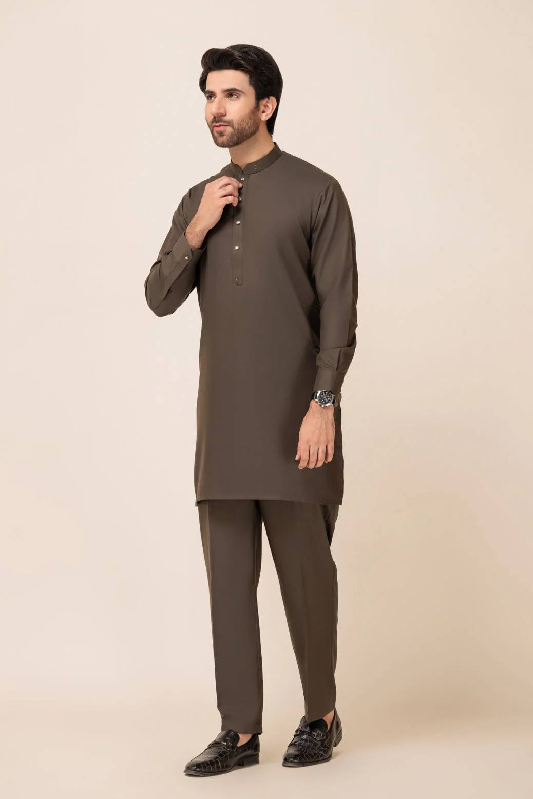 CAMFLAGE-BLENDED-KURTA SHALWAR - (KSW23-010) - Image 4